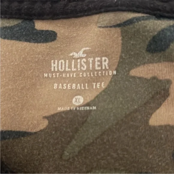 Hollister Men’s Baseball Shirt Camo XL. - Picture 4 of 4